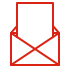 icono rojo email